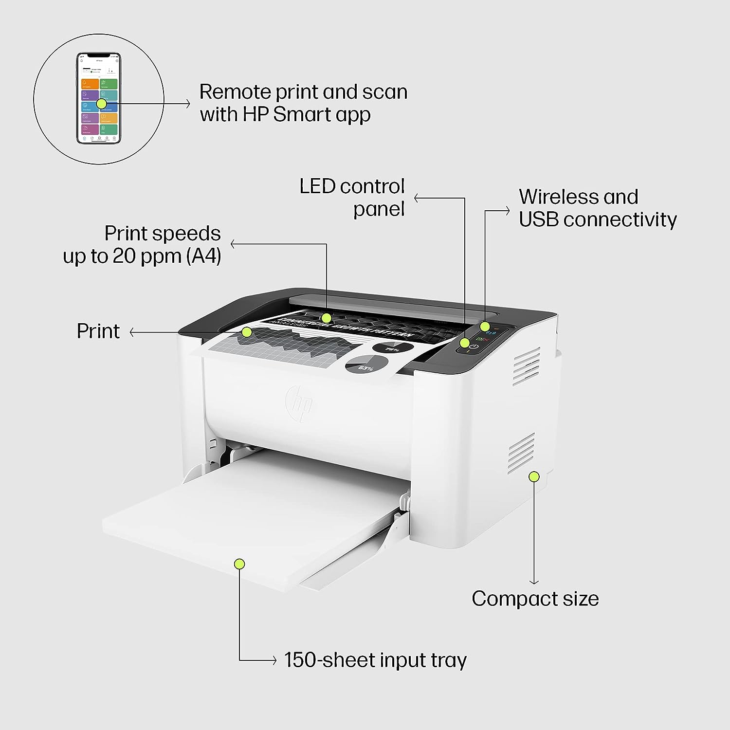 HP Laser 1008w Printer