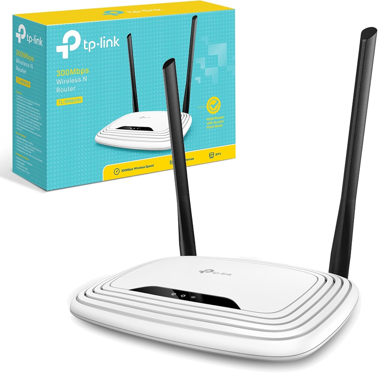TP-Link N300 Wireless Extender, Wi-Fi Router (TL-WR841N)